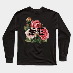 Summertime Eyes (Full Bloom Black) Long Sleeve T-Shirt